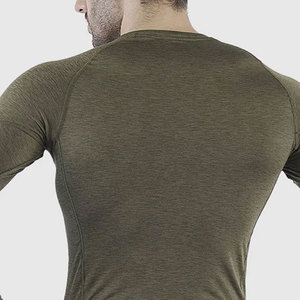 เสื้อรัดกล้ามเนื้อแนวสปอร์ตของผู้ชายผ้าโพลีเอสเตอร์/ สแปนเด็กซ์ระบายอากาศได้ดีแห้งเร็วมีทุกขนาด - Product Image 4