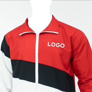 Conjunto de Jogger para hombre de alta calidad Chaqueta con cremallera personalizable con chándales de algodón 100% ecológicos - Product Image 4