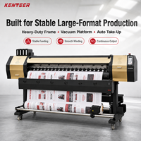 Impresora Eco Solvente Kenteer de 2.5m con Doble Cabezal de Impresión XP600, Máquina de Impresión de Inyección de Tinta para Pancartas Flexibles y Adhesivos de Gran Formato