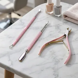 MORGANS INDUSTRIES Professional Stainless Steel Cuticle Nipper Sharp Blades Wide Jaw Opening Durable Toenail Pink Handle Nails - Product Image 6
