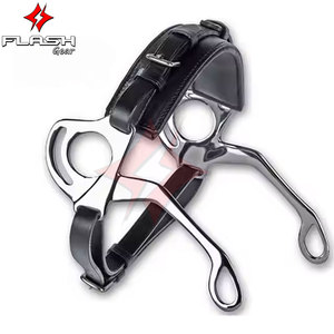 สายบังเหียน X-line hackamore พร้อมด้วยแผ่นรองนุ่มกางเกงสแตนเลสสตีลเงินเยอรมันขี่ม้า - Product Image 6