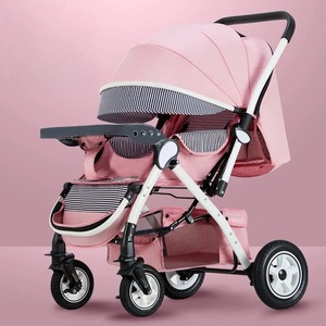 Poussette bébé, cadre en alliage d'aluminium, pliable, portable, capacité de charge de 15 kg, nouveau-né à 3 ans, tissu brun - Product Image 5
