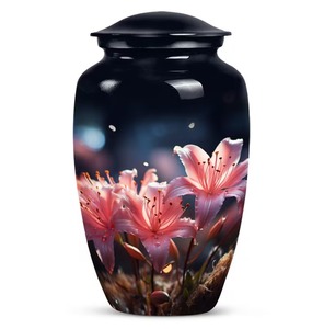 โกศบรรจุอัฐิคุณภาพสูง ดีไซน์ทันสมัย ลายดอกไม้ สำหรับผู้ใหญ่ ใช้สำหรับเก็บและจัดแสดงอัฐิ มีจำหน่ายในราคาโรงงาน - Product Image 2