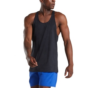 Camiseta personalizada de algodón con mangas cortadas y cuello redondo para hombre, camisetas cortadas sin mangas de talla grande en blanco, camisetas Vintage para hombre - Product Image 1