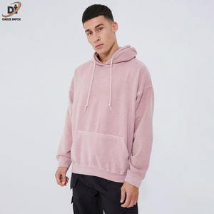 เสื้อฮู้ดสำหรับผู้ชายผ้าคอตตอนคุณภาพสูงสวมใส่สบายพิมพ์ลายเรียบย้อมสีล้วนสไตล์แฟชั่นขายดี! - Product Image 4