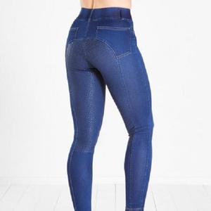 กางเกงรัดรูปผ้ายีนส์สำหรับขี่ม้าของผู้หญิงเสื้อผ้าทรงพอดีตัวจับแน่นออกแบบได้ตามต้องการ - Product Image 4