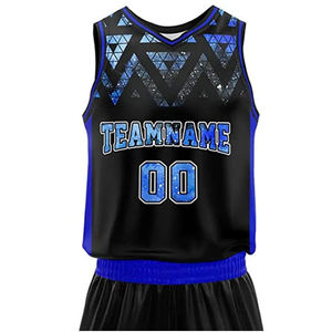 Ensemble de maillots de basket-ball unisexes de haute qualité, sans manches, imprimés, respirants, 100% polyester, taille plus, logo personnalisable - Product Image 2