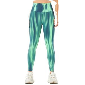 Pantalon d'entraînement sans couture de qualité supérieure pour femmes Leggings de fitness respirants avec impression tie dye inspiré du yoga - Product Image 6