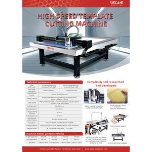 Wecare tốc độ cao may cắt decal phẳng CAD may mẫu máy cắt - Product Image 4