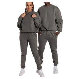 Ensembles de survêtements et pantalons de jogging pour femmes, grande taille, style hip-hop, vêtements d'hiver, vente en gros, personnalisables, coupe oversize, couleur unie - Product Image 6