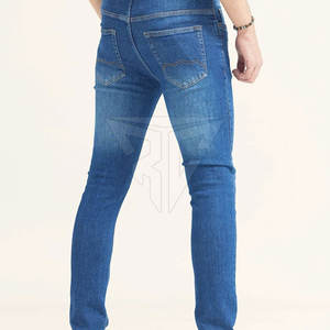 กางเกงยีนส์แบบลำลองของผู้ชายกางเกงเอวสูงปานกลางผ้าฝ้าย100% น้ำหนักเบาดีไซน์ตามสั่งขนาดผู้ใหญ่ - Product Image 3