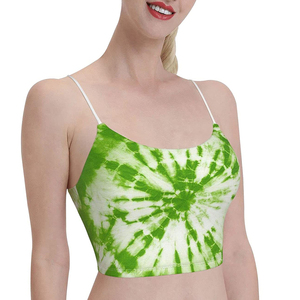 Service OEM Haut de yoga sans manches amincissant pour femmes Nouveau style Soutien-gorge de sport fitness respirant à bande mince pour printemps été sans couture - Product Image 3