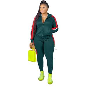 Ensemble décontracté deux pièces pour femme, grande taille L-4XL, haut à manches courtes et pantalon, vente en gros, dropshipping - Product Image 1
