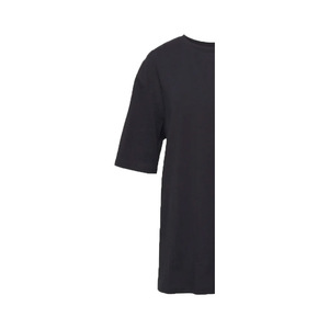 Women's Plus Size Crew Neck Half Sleeve <b>Long</b> <b>T</b>-<b>Shirt</b> 100% Organic Cotton Canvas Breathable Eco-Friendly Casual <b>Black</b> Color - Product Image 6