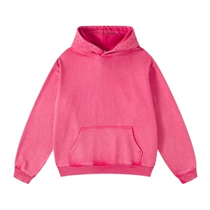 Sudadera con capucha lavada Vintage de peso pesado con logotipo personalizado para hombre, Sudadera con capucha lavada con ácido, Sudadera con capucha de talla grande para hombre - Product Image 3