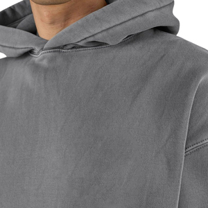 Sweat à capuche surdimensionné de haute qualité en gros personnalisé, sweat à capuche en molleton décontracté pour hommes, logo personnalisé surdimensionné, doux et respirant - Product Image 4