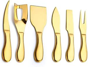 Juego de queso de latón de diseño de lujo, mango de diseño de hoja y tallo para bodas y decoración del hogar, juego de queso de latón - Product Image 5