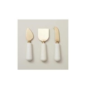 Meilleure vente, couteaux à fromage en laiton, ensemble de serveur à pizza pour gâteau, poignée en résine, ensemble de couteaux à beurre et fourchette pour la maison, design populaire - Product Image 1