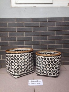 Vietnam's Quality Vintage Bamboo <b>Basket</b> <b>Cheap</b> Wholesale Price Good for Food Storage Circle Shape - Product Image 6