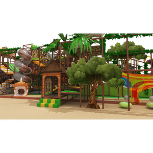 Aire de jeux intérieure chinoise de luxe <span class=keywords><strong>sur</strong></span> le thème de la forêt d'aventure junior inclusive pour enfants avec murs d'escalade - Product Image 4