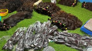 Machine d'extension de tissage de cheveux ondulés naturels indiens Remy Double trame toutes les couleurs appropriées - Product Image 6