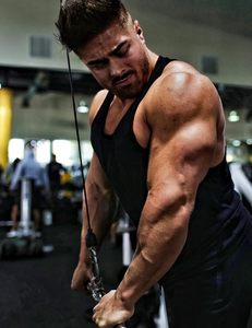 Lot de 3 débardeurs d'entraînement pour hommes Y-Back Muscle Tee Stringer Bodybuilding T-shirts sans manches - Product Image 3