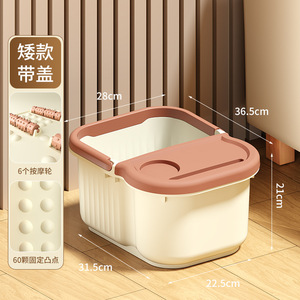 Cubo de masaje de pies plegable de plástico portátil con aislamiento de invierno al por mayor, masajeador de lavabo de pies para uso doméstico - Product Image 3