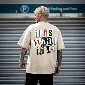 Custom Acid <b>Wash</b> T-Shirts 2025 Boxy Fit Street Style Lightweight Fabric for Clothing Brands Resellers and OEM Buyers - Product Image 2