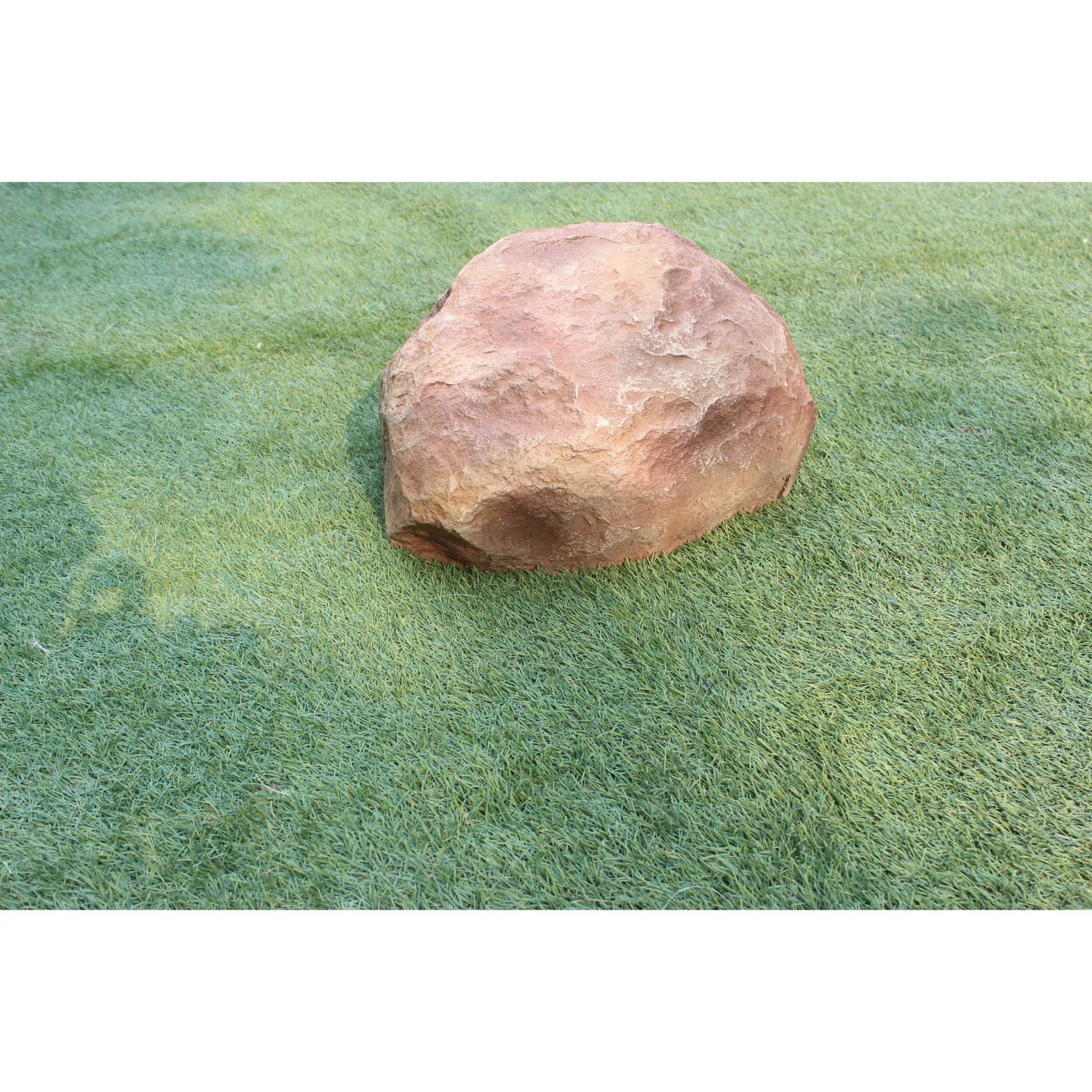 Fausse pierre en fibre de verre pour jardin, fausse pierre artificielle décorative bon marché