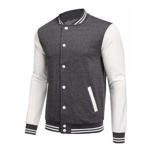 Blouson universitaire unisexe personnalisé, style rétro Letterman, en laine et fourrure de mouton, tricoté, streetwear, hiver, fournisseur OEM - Product Image 1