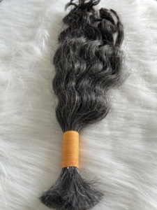 Extensiones de Cabello Natural Remy Indio al Por Mayor, Ondulado, para Trenzas, Tejido a Mano, Sin Químicos - Product Image 5