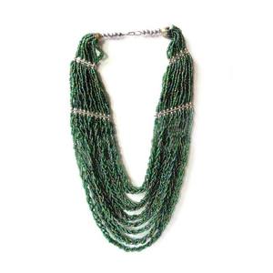Made in India Artisan Glass Seed Bead <b>Heart</b> Link Chain <b>Necklace</b> Women Custom Modern Ethnic Jewelry Elegant Party Wear Best Price - Product Image 3