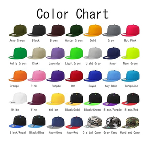 Casquette de chapeau Snapback classique Style Hip Hop Bill plat couleur unie vierge taille réglable - Product Image 5