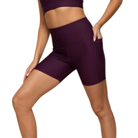 Shorts Deportivos para Mujer Talla Grande, Cintura Alta, Elásticos, Shorts de Ciclismo Activos, Shorts de Entrenamiento para Gimnasio, Logotipo Personalizado Delantero y Trasero