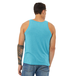 Débardeur JERSEY UNISEXE Tri-blend bleu fluo 3480 - Product Image 4