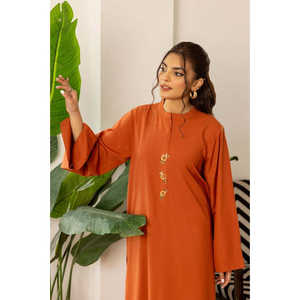 Ensemble coordonné pour femme en tissu Dobby teint effet rouille, comprenant un blazer et une jupe en lin au-dessus du genou, tailles XS et XXS disponibles, MOQ 3 pièces - Product Image 6