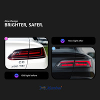 Luz trasera LED Plug and Play con diseño de escamas de dragón para VW Arteon CC R-Line 2018-2022, señal secuencial ahumada, ajuste directo, mejora.