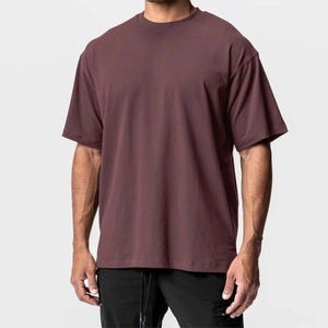 Camiseta de gran tamaño para hombre en tela de algodón suave con corte holgado para trajes casuales y cómodos camisetas para hombres - Product Image 6