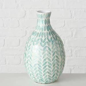 Elegante jarrón floral en mosaico con incrustaciones de concha de perla hecho a mano jarrones de flores de nácar de excelente calidad - Product Image 4