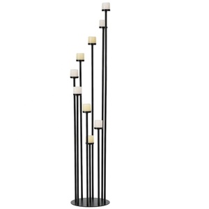 Bougies Design attrayant Stand Attrayant Noir Durable Métallique Bougeoirs Hauteur Personnalisée Vente Chaude Bougeoir - Product Image 3