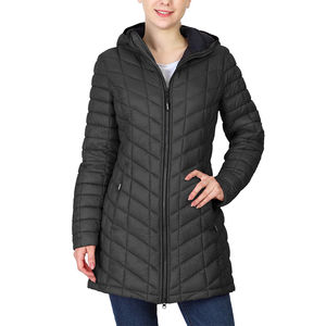 Servicio OEM, Precio de Fábrica, Chaqueta Larga Acolchada de Invierno para Mujer, Transpirable, Impermeable, Reversible, 100% Poliéster, MOQ Bajo, Personalizable - Product Image 1
