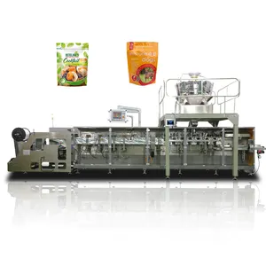 horizontal soy milk powder flour packing machine for dog foods with zipper function