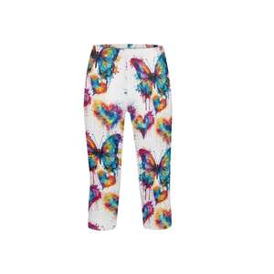 Pantalones Capri para Mujer con Bolsillo, Personalizados, de Alta Calidad, a la Moda, de Color Sólido, Cintura Alta, Shorts Deportivos para Gimnasio, Correr - Product Image 2