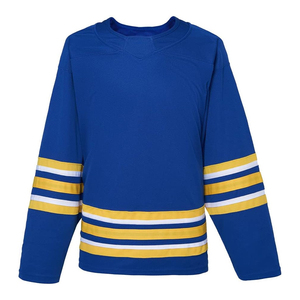 Venta al por mayor Impresión digital personalizada de alta calidad divertida ropa de hockey sobre hielo en blanco Jersey de hockey spandex/material de algodón para equipos jugadores - Product Image 6