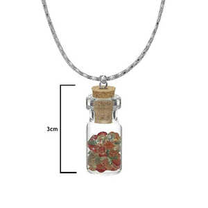 Urthn Cute Silver <b>Plated</b> Glass <b>Chain</b> Pendant 1202427 Christian Symbol Link <b>Chain</b> Diamond Pearl <b>Gold</b> <b>Plated</b> Number Shape Gift - Product Image 1