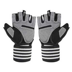Gants de musculation unisexes en néoprène et cuir personnalisés de haute qualité, vente chaude OEM, gants demi-doigts pour la musculation - Product Image 3