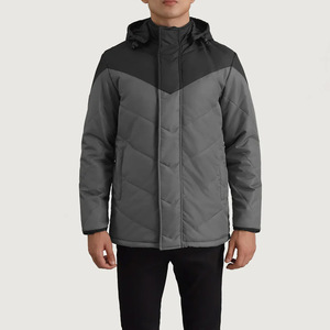 Veste matelassée streetwear personnalisée |   Manteau d'hiver chaud surdimensionné |   Veste matelassée isolée en gros - Product Image 4