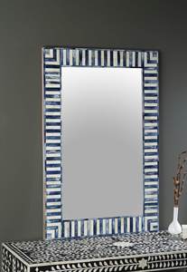 Espejo de Pared Decorativo de Madera de Lujo con Incrustaciones de Hueso, Hecho a Mano, Moderno y Ecológico, para Hogares y Comercios de Alta Gama - Product Image 6