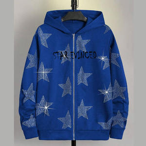 Sweat-shirt vierge en coton/polyester mélangé, lavage vintage, impression numérique personnalisée, haute qualité, délavé à l'acide, pour hommes - Product Image 1