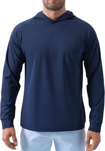 Hombres sudaderas con capucha pulóver manga larga gimnasio Casual moda sudaderas entrenamiento secado rápido ligero con capucha camisa - Product Image 2
